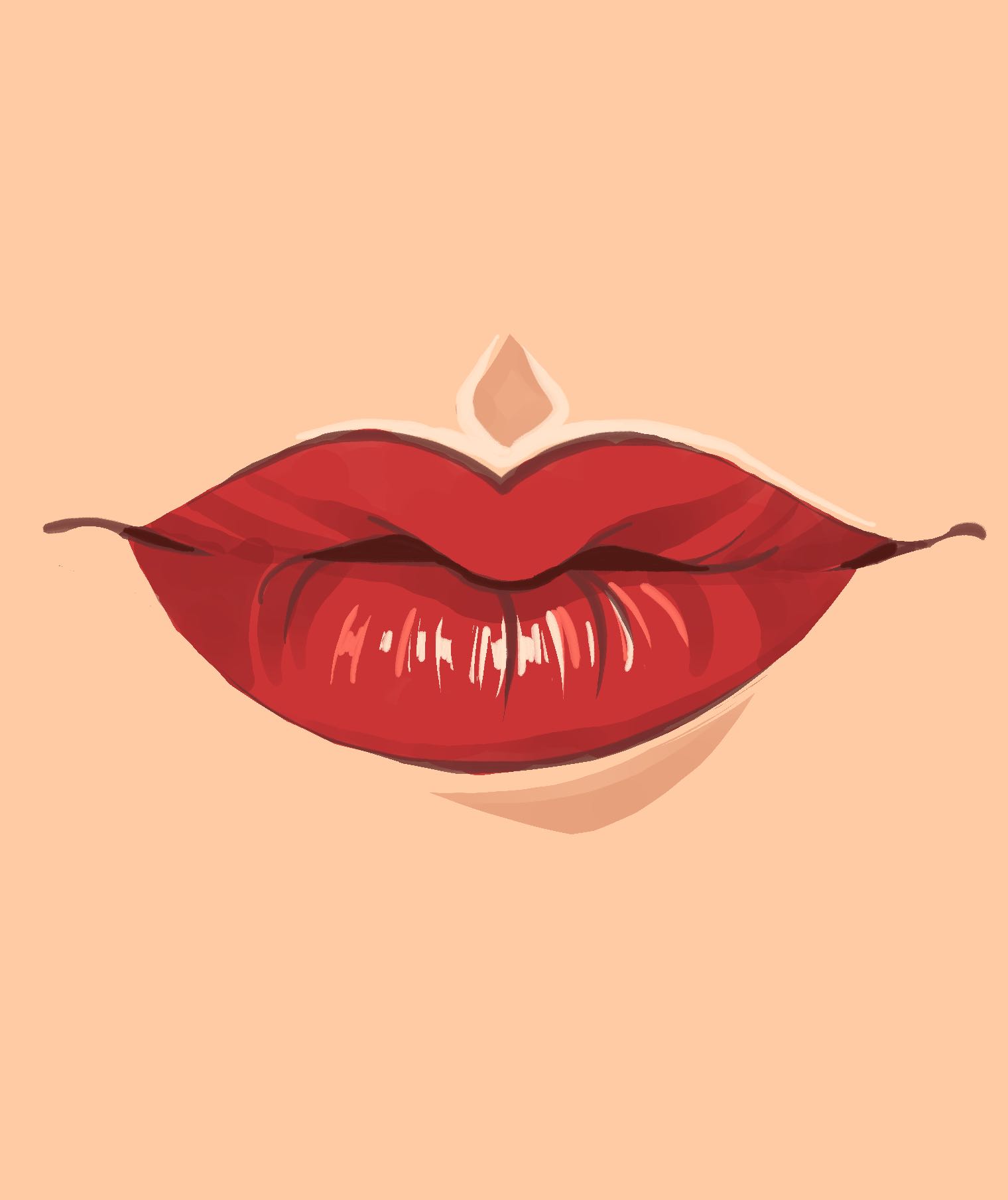 How to draw lips